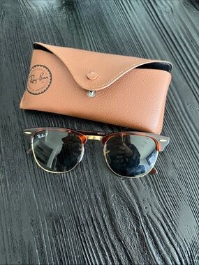 Ray-Ban Polarized Clubmaster Classic Sunglasses - Tortoise